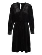Slfvaria Ls Short Dress Ex Black Selected Femme