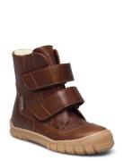 Boots - Flat - With Velcro Brown ANGULUS