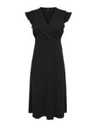 Onlmay Life S/L Wrap Midi Dress Jrs Black ONLY