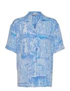 Edgar Print Shirt 22-02 Blue HOLZWEILER