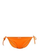 String Side Tie Cheeky Bikini Orange Calvin Klein