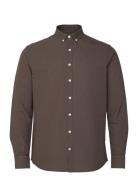 Johan Oxford Washed Shirt Brown Kronstadt