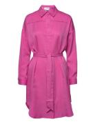 Slfmerisa-Tonia Ls Short Shirt Dress B Pink Selected Femme