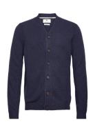 Aksvend Lambswool Cardigan Navy Anerkjendt