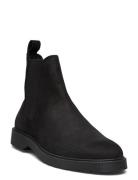 Slhtim Suede Chelsea Boot Black Selected Homme