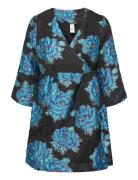 Yasrosies 3/4 Wrap Dress - Show Patterned YAS