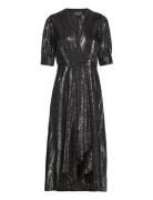 Silver Long Sleeved Dress With Pleat Detail Silver Scotch & Soda