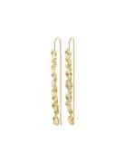 Thankful Long Chain Earrings Gold-Plated Gold Pilgrim