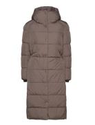 Savannah Long Puffer Coat Grey Jofama