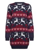 Vianna Reindeer Christmas Knit Dress/Ka Patterned Vila