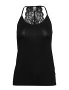 Cupoppy Lace Singlet Black Culture