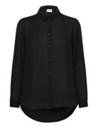 Vilucy Button L/S Shirt - Black Vila
