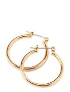 Layla Recycled Medium Hoop Earrings Gold-Plated Gold Pilgrim