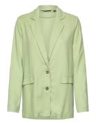 Vmmymilo Ls Blazer Wvn Ga Green Vero Moda