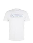Printed Crewneck T-Shirt White Tom Tailor