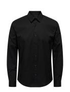 Onsandy Slim Easy Iron Poplin Shirt Noos Black ONLY & SONS