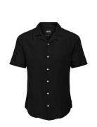 Onscaiden Ss Solid Resort Linen Noos Black ONLY & SONS