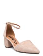 Biadevived Pump Micro Suede Beige Bianco