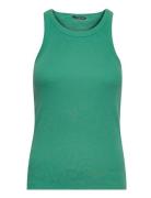 Katybb Rib Tank Top Green Bruuns Bazaar