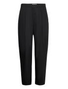 Poplin Wide Ov Pants Black Cathrine Hammel