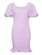 Rikko Solid Dress Purple A-View