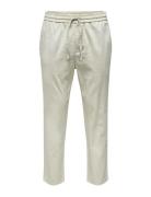 Onslinus Crop 0007 Cot Lin Pnt Noos Cream ONLY & SONS