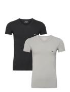 Mens Knit 2Pack T-Shirts Patterned Emporio Armani