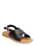 Sandals - Flat - Open Toe - Op Black ANGULUS
