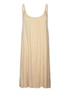 Jo Strap Dress Beige Basic Apparel