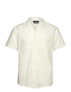 Bowling Cotton Linen Shirt S/S Cream Clean Cut Copenhagen