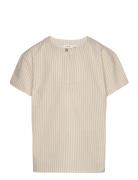 Nmmdiogo Ss Boxy Shirt Lil Beige Lil'Atelier