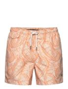 Paisley Bathing Trunks Orange Morris