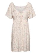 Enrome Ss Dress Aop 7014 Beige Envii