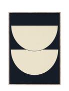 Half Circles I - Blue 30X40 Patterned Paper Collective