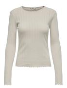 Onlcarlotta L/S Top Noos Jrs Cream ONLY