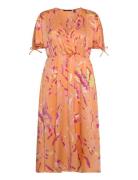 Vmheart Oli 2/4 Calf Dress Wvn Ce Cp Orange Vero Moda