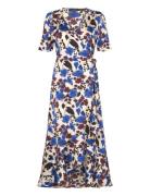 Slkarven Printed Dress Ss Blue Soaked In Luxury