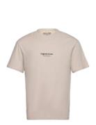 Jorvesterbro Tee Ss Crew Neck Noos Beige Jack & J S