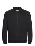 Clean Sweat Bomber Jacket Black Tom Tailor