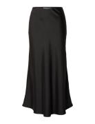 Slflena Hw Midi Skirt Noos Black Selected Femme