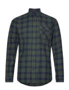 Checked Twill Shirt L/S Navy Lindbergh