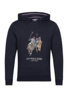 Uspa Hood Sweater Elaf Men Navy U.S. Polo Assn.