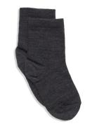Wool/Cotton Socks Grey Mp Denmark