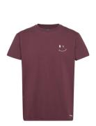 Patrick Organic Tee Burgundy Clean Cut Copenhagen