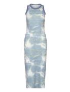 Lola Printed Dress Blue Wood Wood