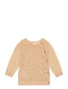 Nbfnina Ls Wrap Knit Lil Beige Lil'Atelier