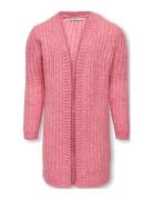 Kognewchunky L/S Cardigan Knt Pink Kids Only
