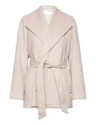 Slfrosa Short Wool Coat B Beige Selected Femme