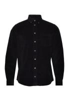 Cfanton Ls Bd Baby Cord Shirt Black Casual Friday