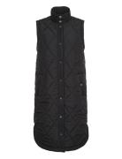 Kameria Quilted Waist Coat Black Kaffe